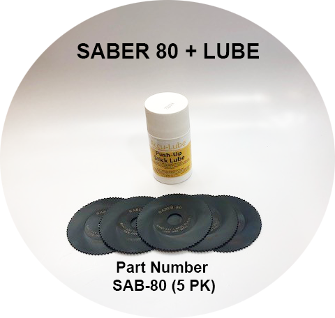 Saber 80 Tube Saw Blade + Lube
