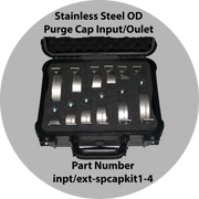Input And Outlet Purge Cap Kit 1-4 Inch