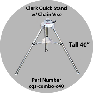 Clark Quick Stand 40" w/ Chain Vise