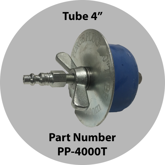 Purge Plug 4 Inch For Tube Inlet