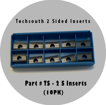 Techsouth 2 Sided Inserts (Fits Orbitalum Facer tools )
