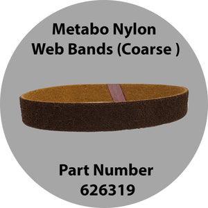 Metabo Nylon Web Bands (Coarse) 3 Pack