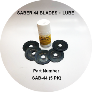 Saber 44 Tube Saw Blades + Lube