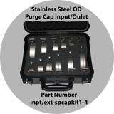 Input And Outlet Purge Cap Kit 1-4 Inch