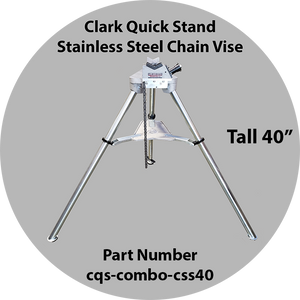 Clark Quick Stand 40" Stainless Steel Chain Vise