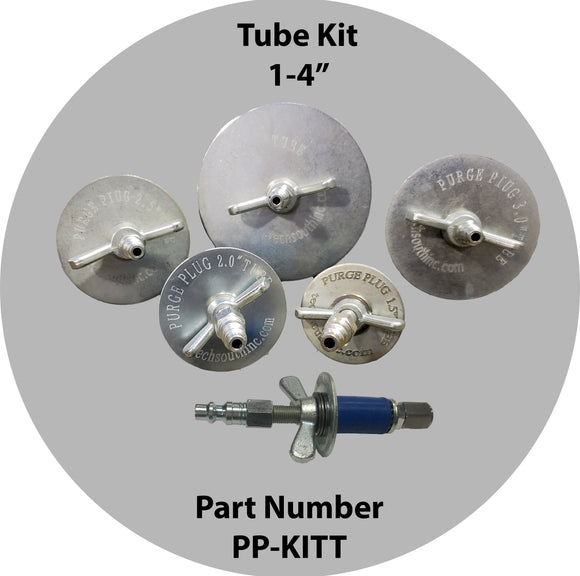 Purge Plug Kit 1-4 Inch For Tube