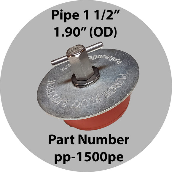 Purge Plug 1 1/2 Inch For Pipe Outlet