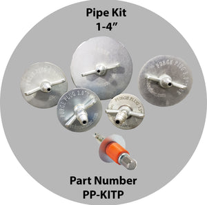 Purge Plug Kit 1-4 Inch For Pipe